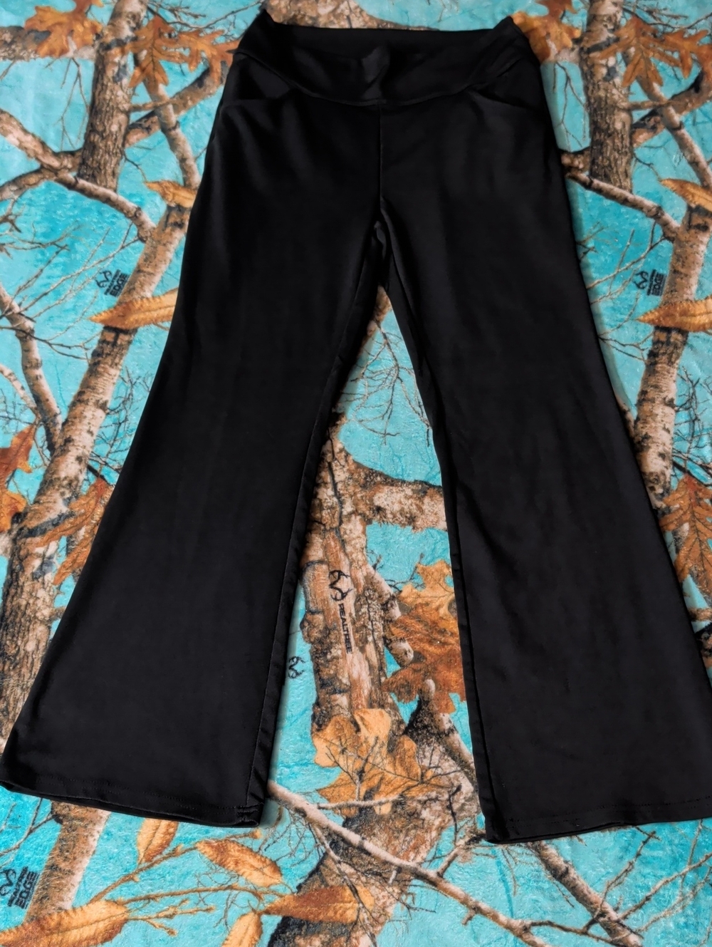 Women's Black Flare Athletic Pants